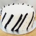 Ruffle Fondant Diagonal Cake (D,V)